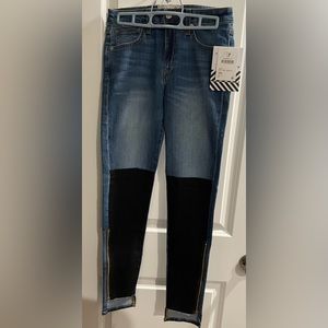 👖Sandrine Rose x Free People SR Zippered Boho Jeans 👖- BNWT